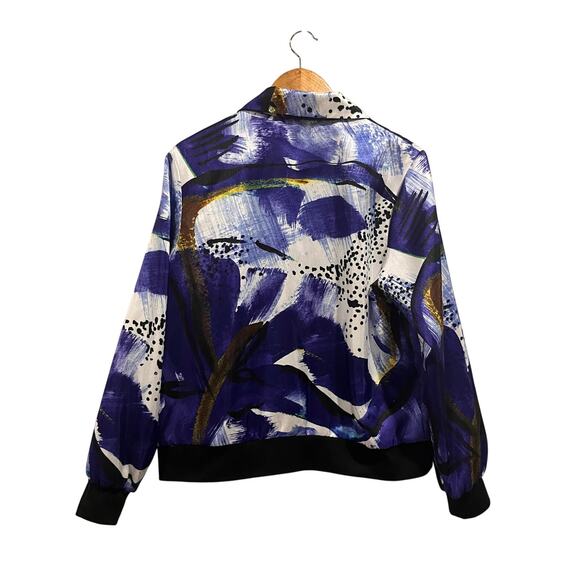 Samuel Dong Jacket Size L Full Zip Collar Bomber Windbreaker - Picture 2 of 13